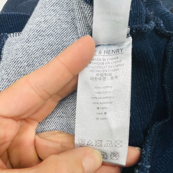 NWT Me & Henry 3/6M Navy James Hooded Top - Picture 5 of 5